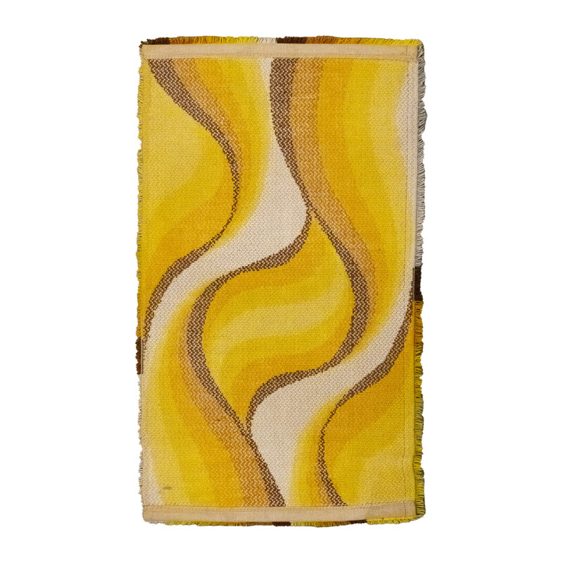 Tappeto vintage giallo Flames Desso