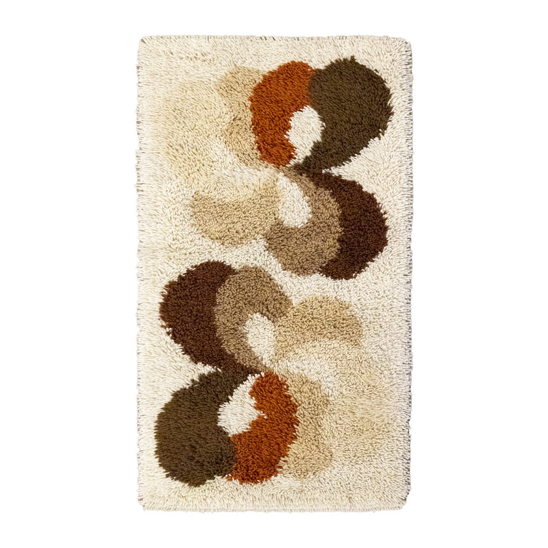 Vintage brown Flowers Desso rug