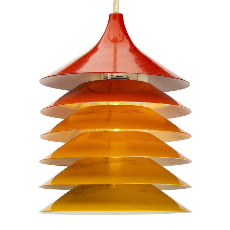 Duett vintage oranje ophanging van Bent Gantzel Boysen voor Ikea