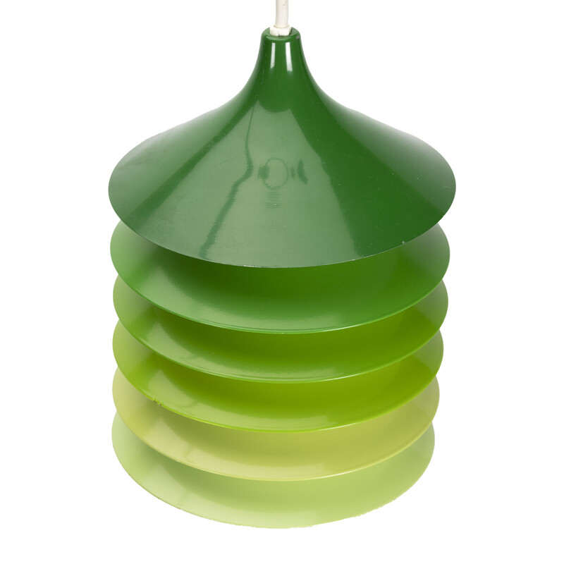 Vintage-Hängeleuchte Duett grün von Bent Gantzel Boysen für Ikea