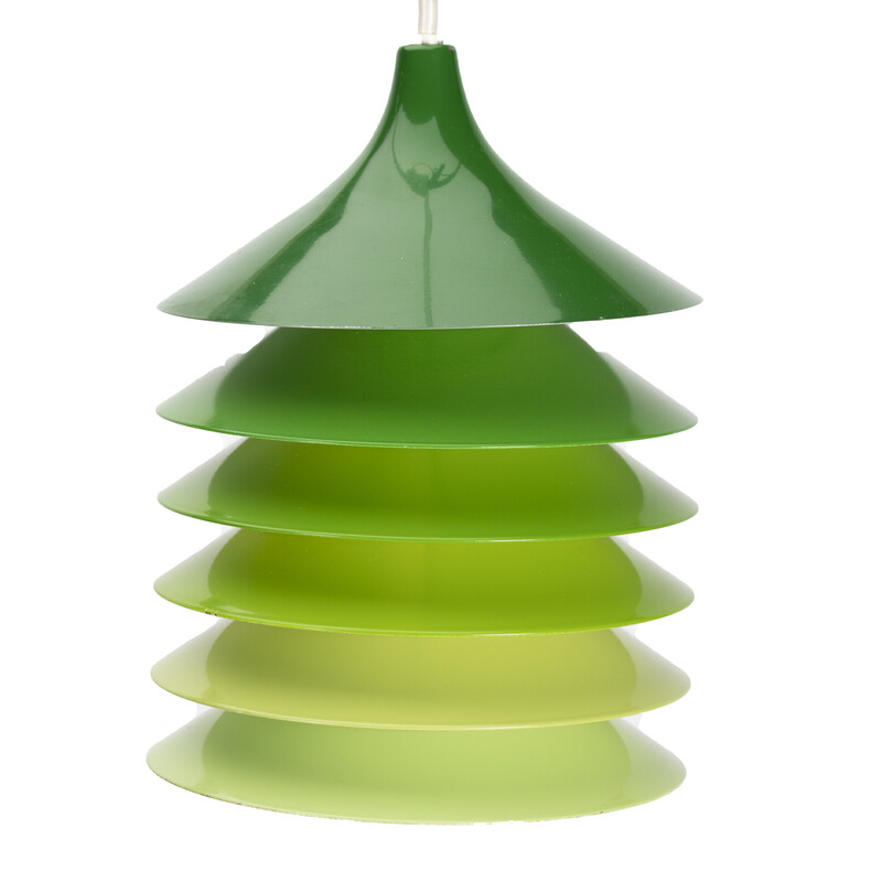 Vintage green Duett pendant lamp by Bent Gantzel Boysen for Ikea