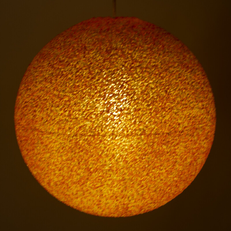 Vintage Lunar Pendelleuchte Rotaflex orange