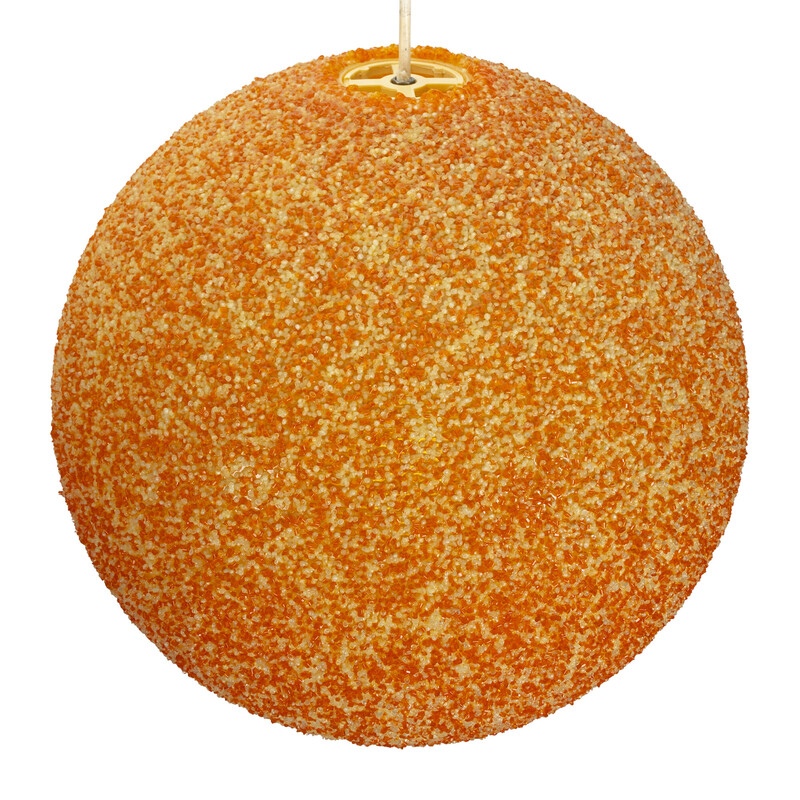 Vintage Lunar Pendelleuchte Rotaflex orange