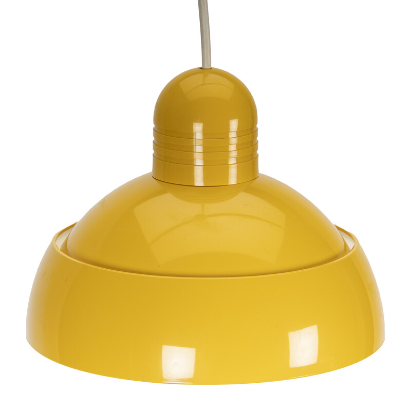 Suspension Osram vintage en plastique jaune, 1970