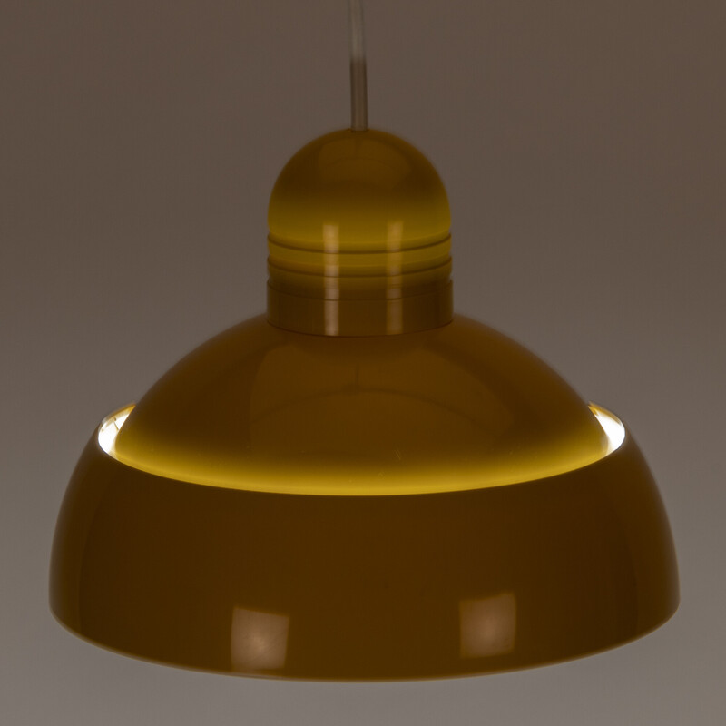 Suspension Osram vintage en plastique jaune, 1970