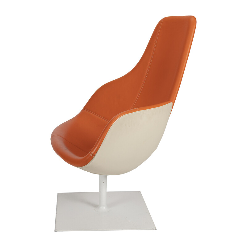 Fjord oranje vintage fauteuil van Patricia Urquiola voor Moroso