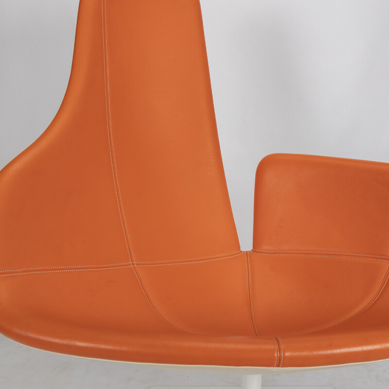 Fjord oranje vintage fauteuil van Patricia Urquiola voor Moroso