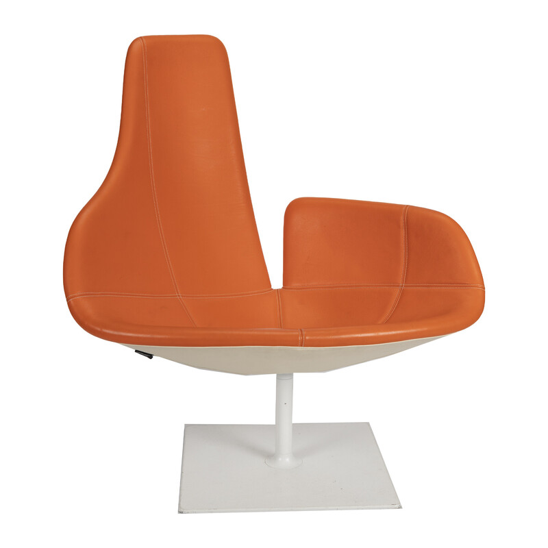 Fjord oranje vintage fauteuil van Patricia Urquiola voor Moroso