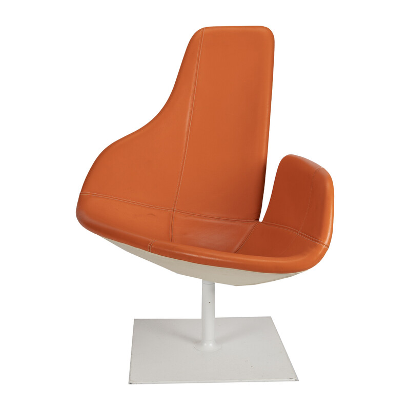 Vintage Fjord orange armchair by Patricia Urquiola for Moroso