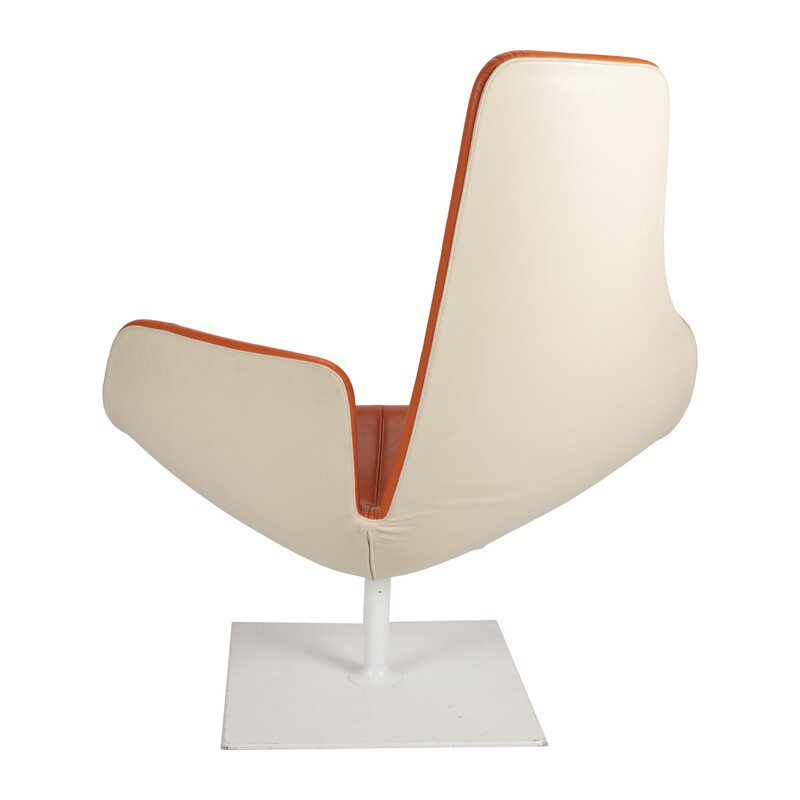 Fjord oranje vintage fauteuil van Patricia Urquiola voor Moroso