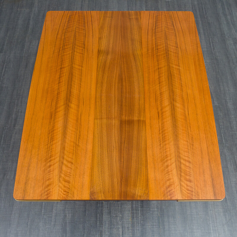 Table basse réglable vintage en bois de hêtre, 1950