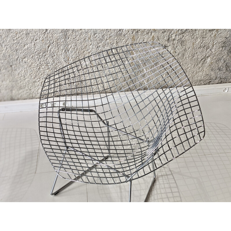 Vintage "Diamant" Sesselpaar aus Chromstahl von Harry Bertoia für Knoll, 1970