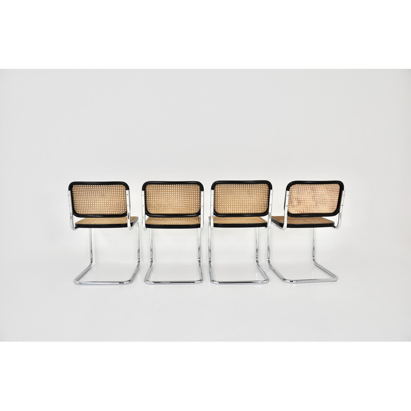 Set van 4 vintage Gavina stoelen van Marcel Breuer, 1980