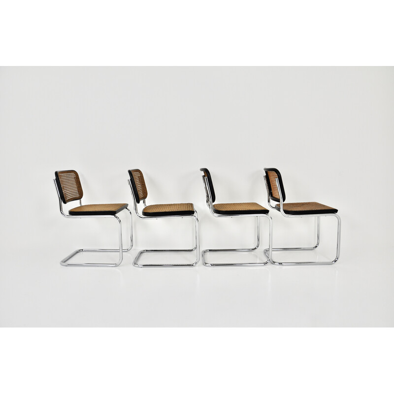 Set di 4 sedie vintage Gavina di Marcel Breuer, 1980
