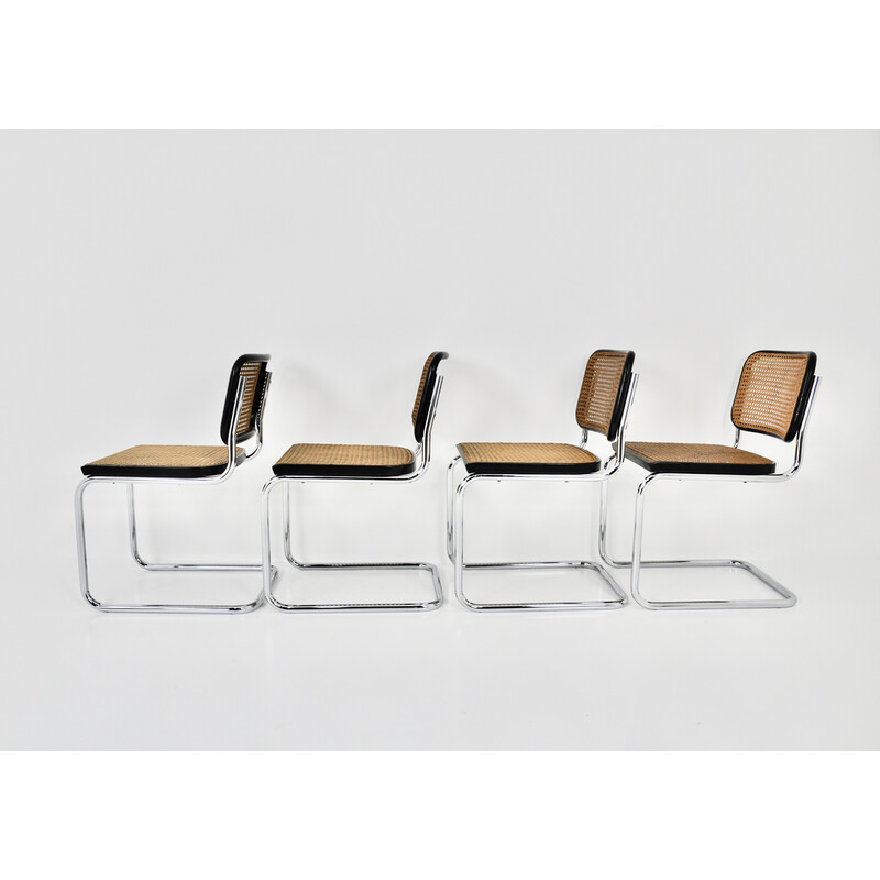 Conjunto de 4 cadeiras Gavina vintage de Marcel Breuer, 1980