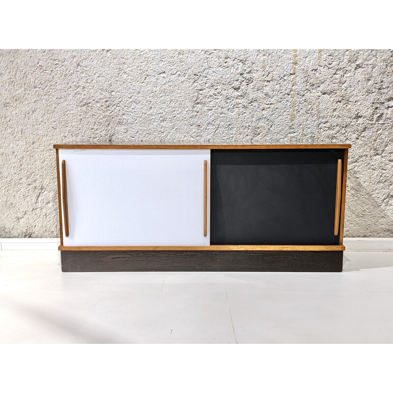Vintage Cansado two-door highboard by Charlotte Perriand for Steph Simon, 1954