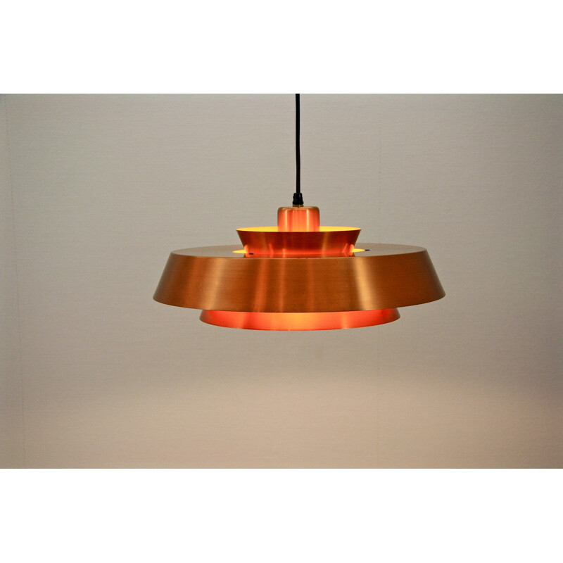 Danish pendant in copper by Jo Hammerborg for Fog and Morup - 1960s