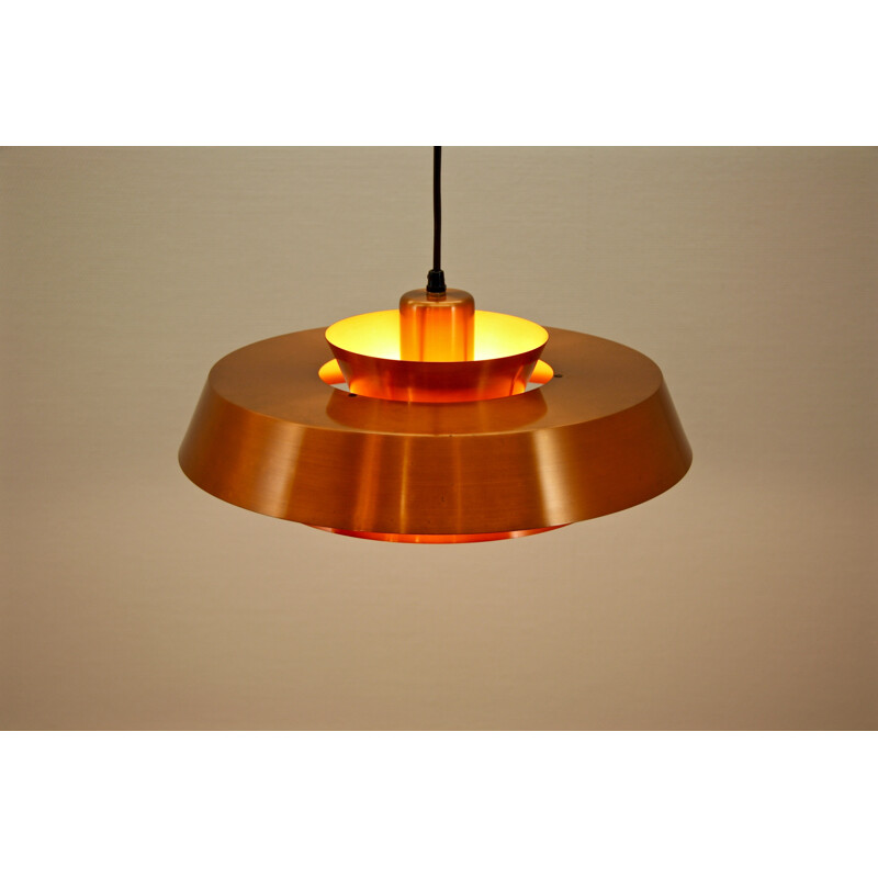 Danish pendant in copper by Jo Hammerborg for Fog and Morup - 1960s