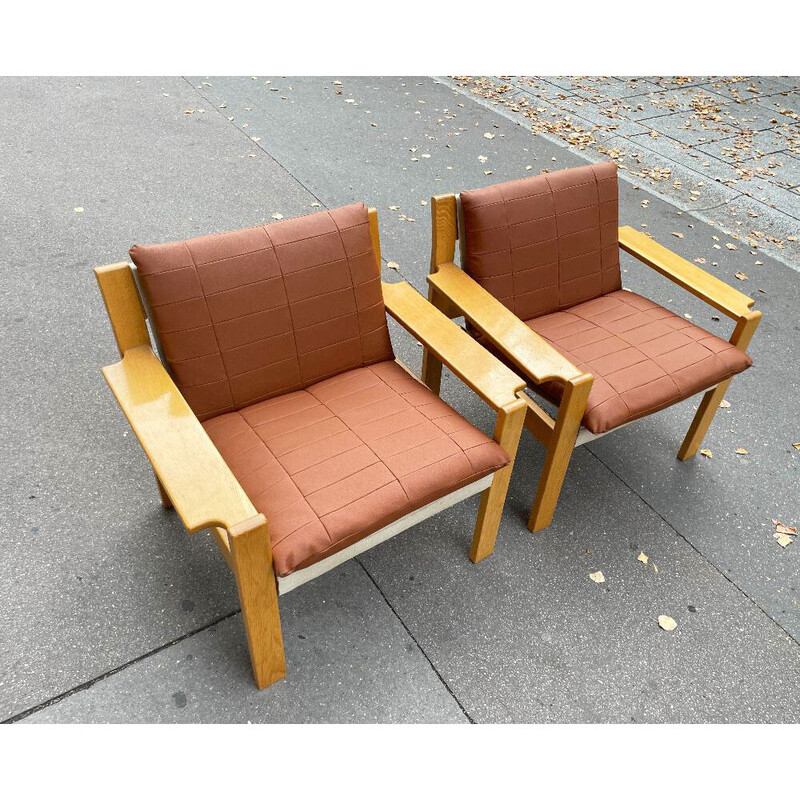 Pair of vintage Swedish Scandinavian armchairs by Karin Mobring, 1960-1970