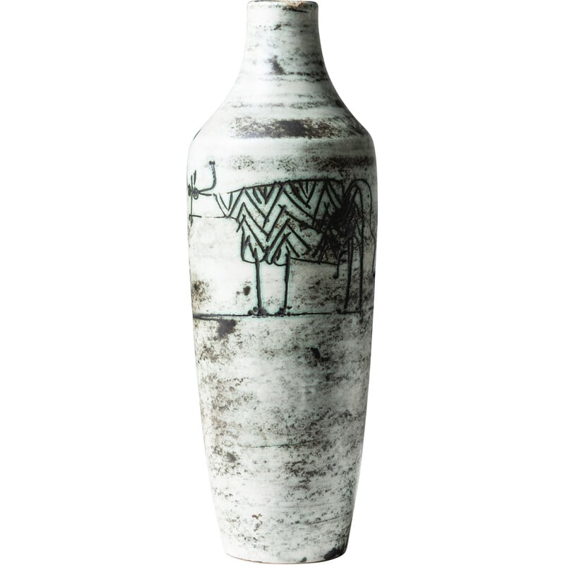 Vintage ceramic vase by Jacques Blin