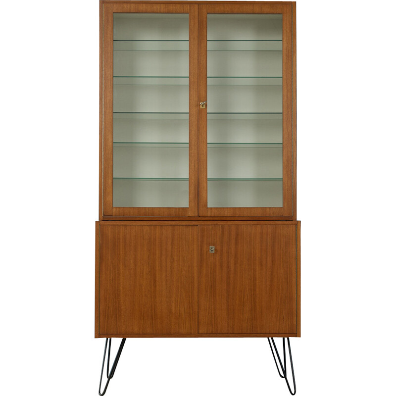 Zweiteilige Vintage-Vitrine aus Teakholz von Hilker, Deutschland 1960