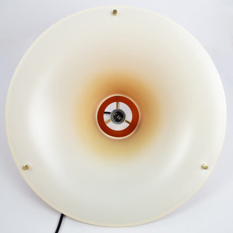 Danish vintage pendant lamp Single by Jo Hammerborg for Fog og Morup, 1977