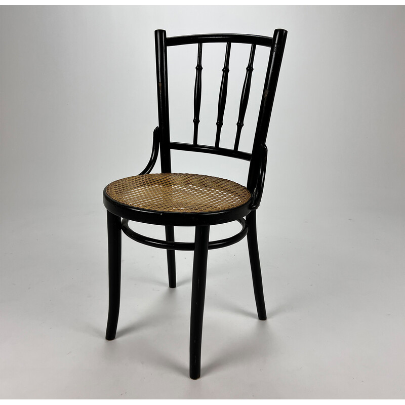 Silla vintage Thonet de madera curvada, 1930