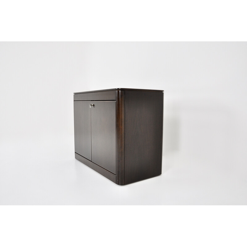 Vintage wooden highboard with double door by Hans von Klier for Skipper, 1970