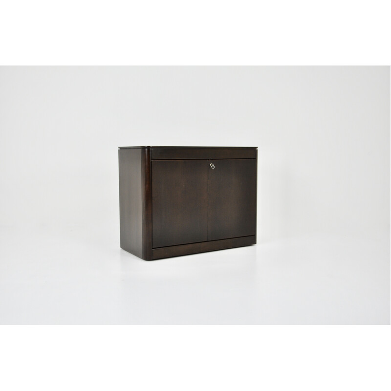 Vintage wooden highboard with double door by Hans von Klier for Skipper, 1970