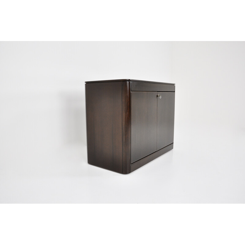 Vintage wooden highboard with double door by Hans von Klier for Skipper, 1970