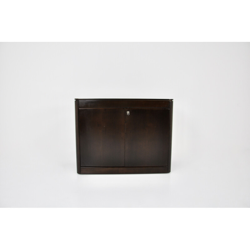 Vintage wooden highboard with double door by Hans von Klier for Skipper, 1970