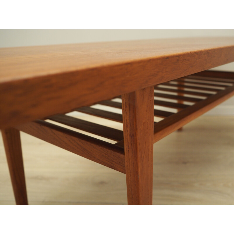 Vintage coffee table with teak veneer, 1960-1970s