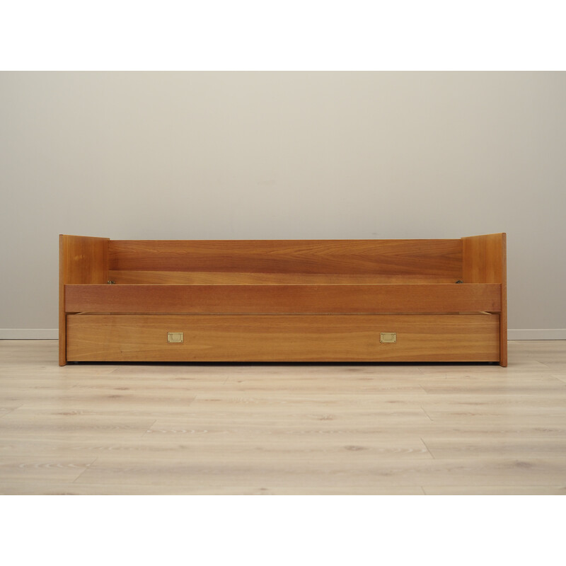 Vintage ashwood bed, Denmark 1970s