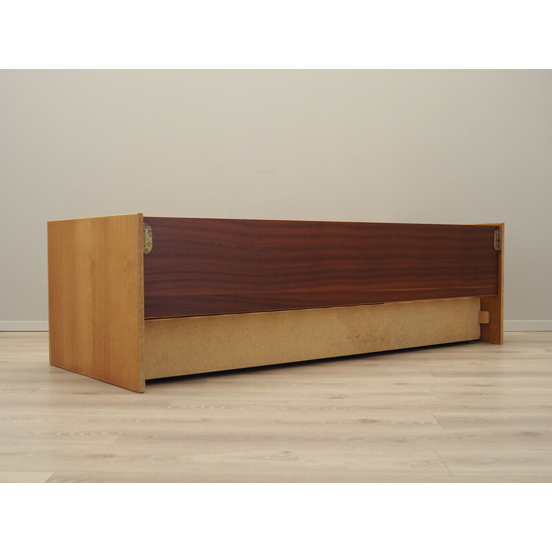 Vintage ashwood bed, Denmark 1970s