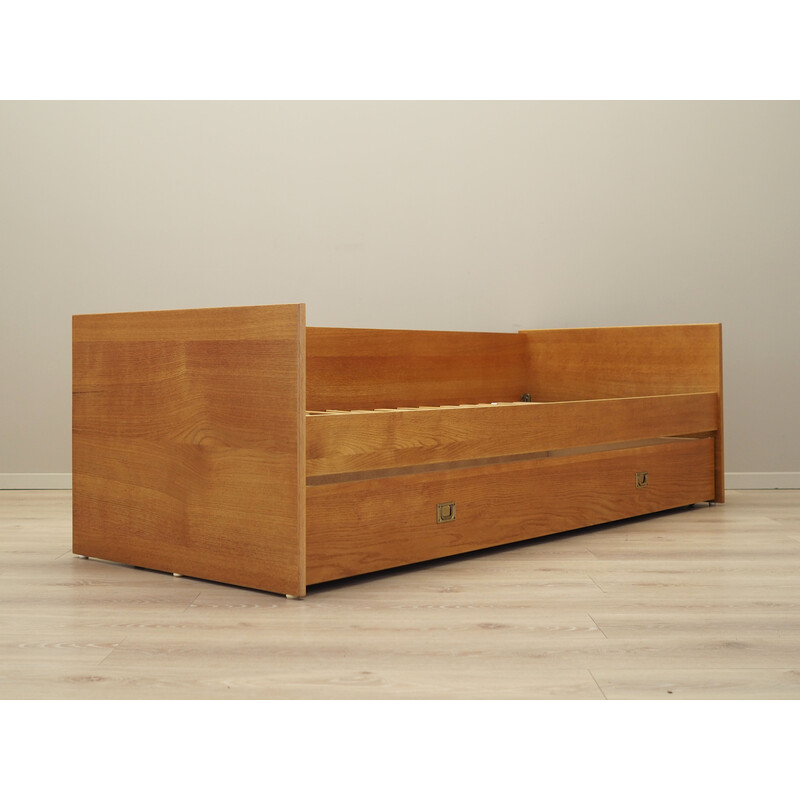 Vintage ashwood bed, Denmark 1970s