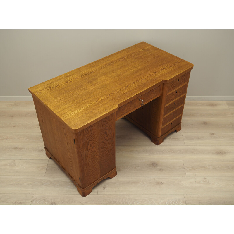 Vintage oakwood desk, Denmark 1960s