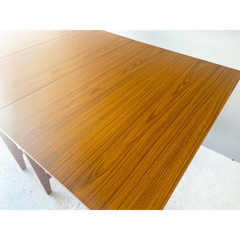 Mesa plegable vintage de Schrieber, 1970