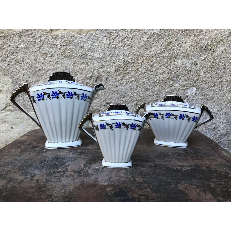 Conjunto de café de porcelana Vintage Limoges