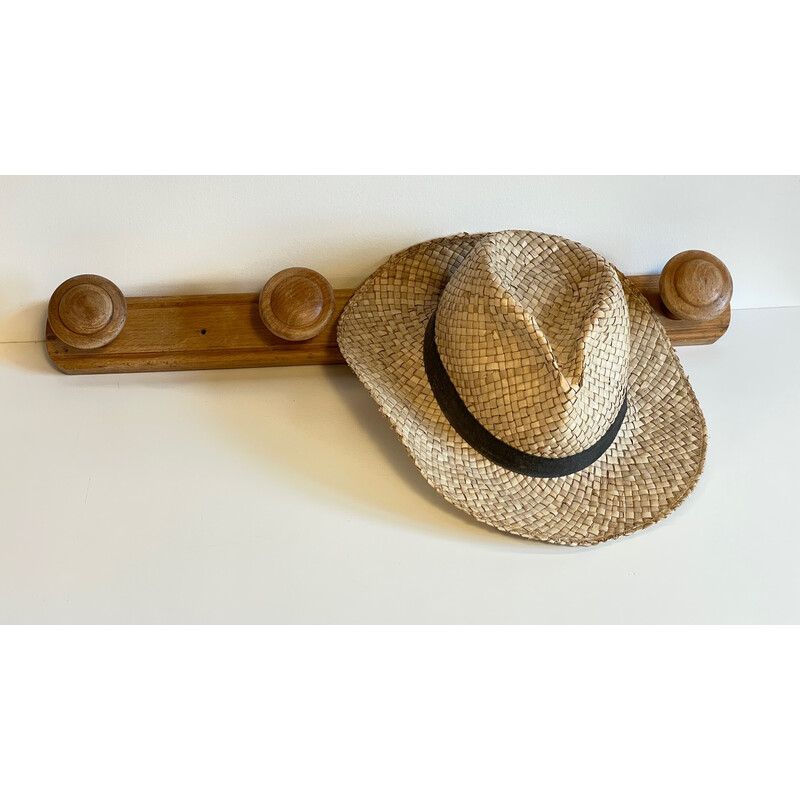 Vintage wooden coat rack, 1930