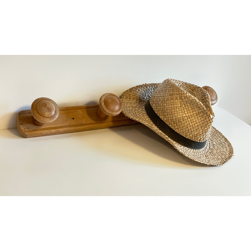 Vintage wooden coat rack, 1930