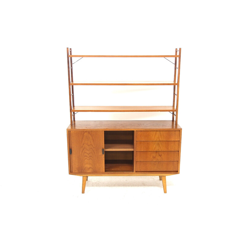 Vintage teak bookcase, Sweden 1960