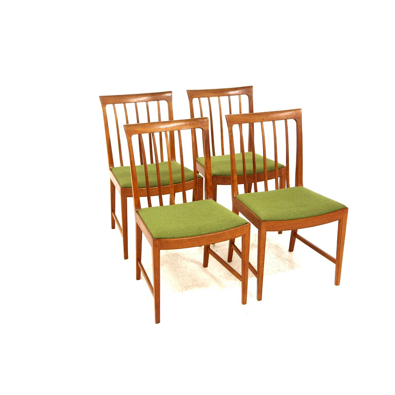 Set of 4 vintage teak chairs by Bertil Fridhagen for Bodafors, Sweden 1960