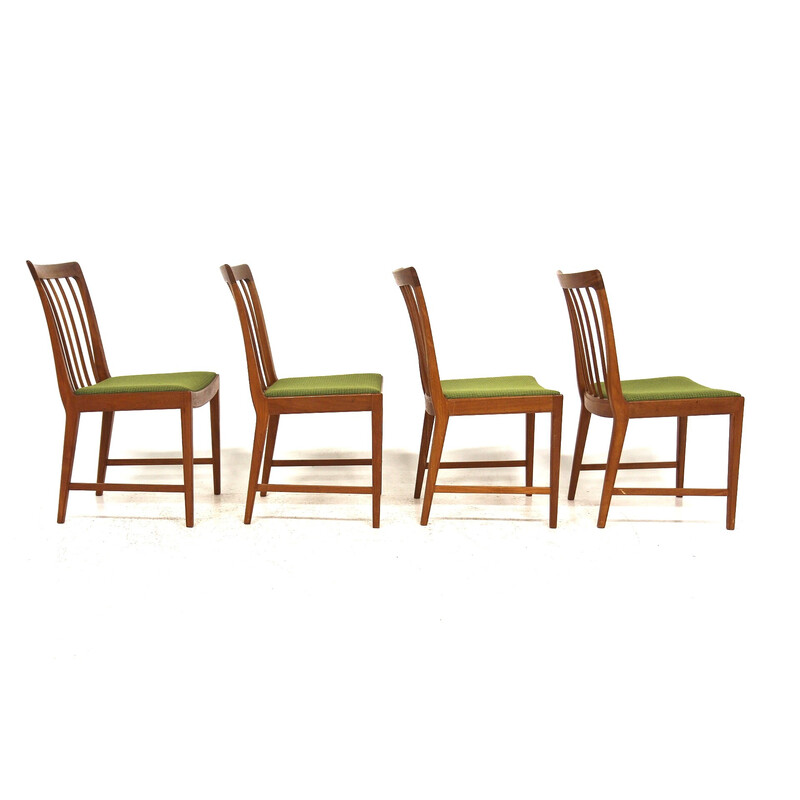 Conjunto de 4 cadeiras de teca vintage da Bertil Fridhagen para Bodafors, Suécia 1960