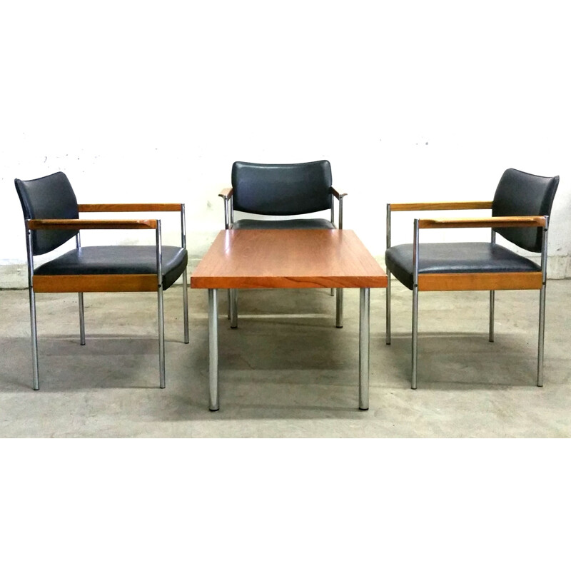 Thereca set of 4 chairs and matching table - 1960s