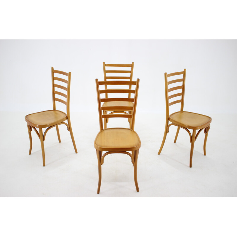 Set of 4 vintage Italian dining chairs, 1970s