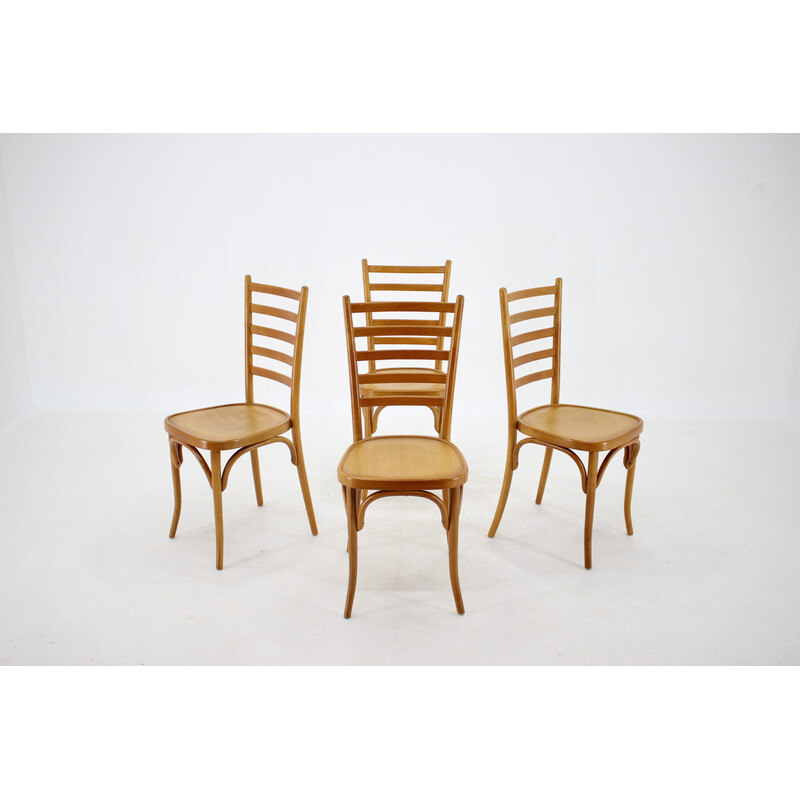 Ensemble de 4 chaises italiennes vintage, 1970