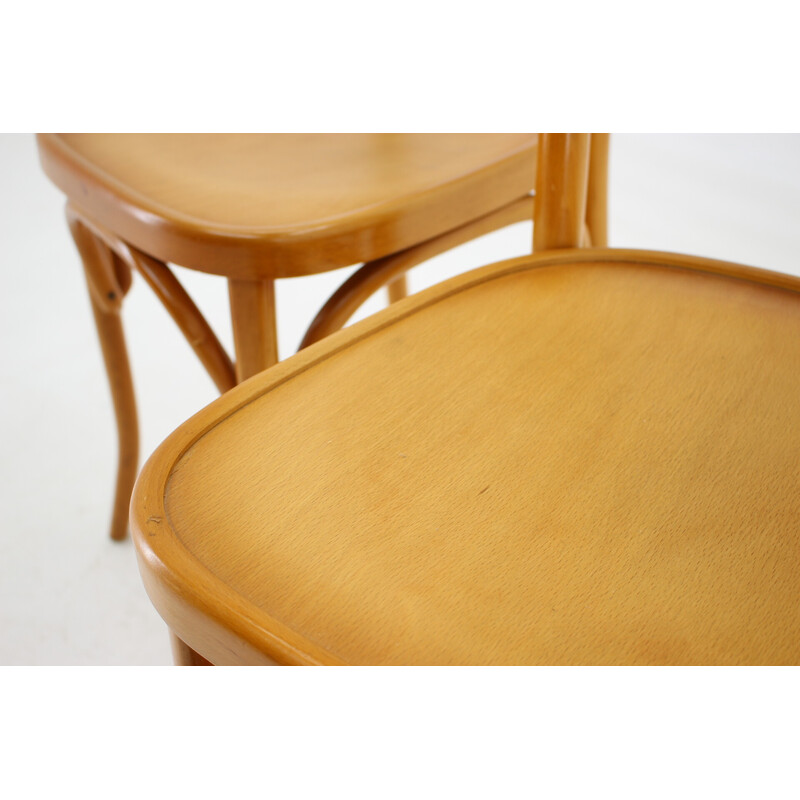 Set of 4 vintage Italian dining chairs, 1970s