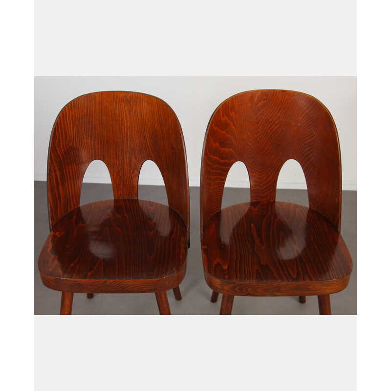 Set of 4 vintage chairs by Oswald Haerdtl for Ton, Czech Republic 1960