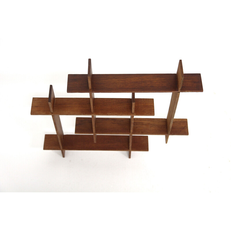 Vintage teak wall shelf, Sweden 1960