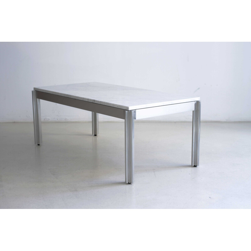 White coffee table in marble, George CIANCIMINO - 1970s
